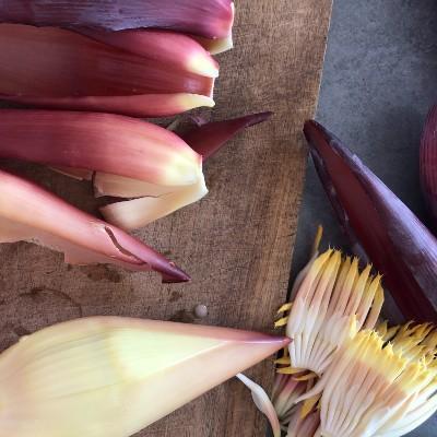 prepare banana flower